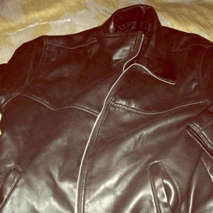 Leather coat